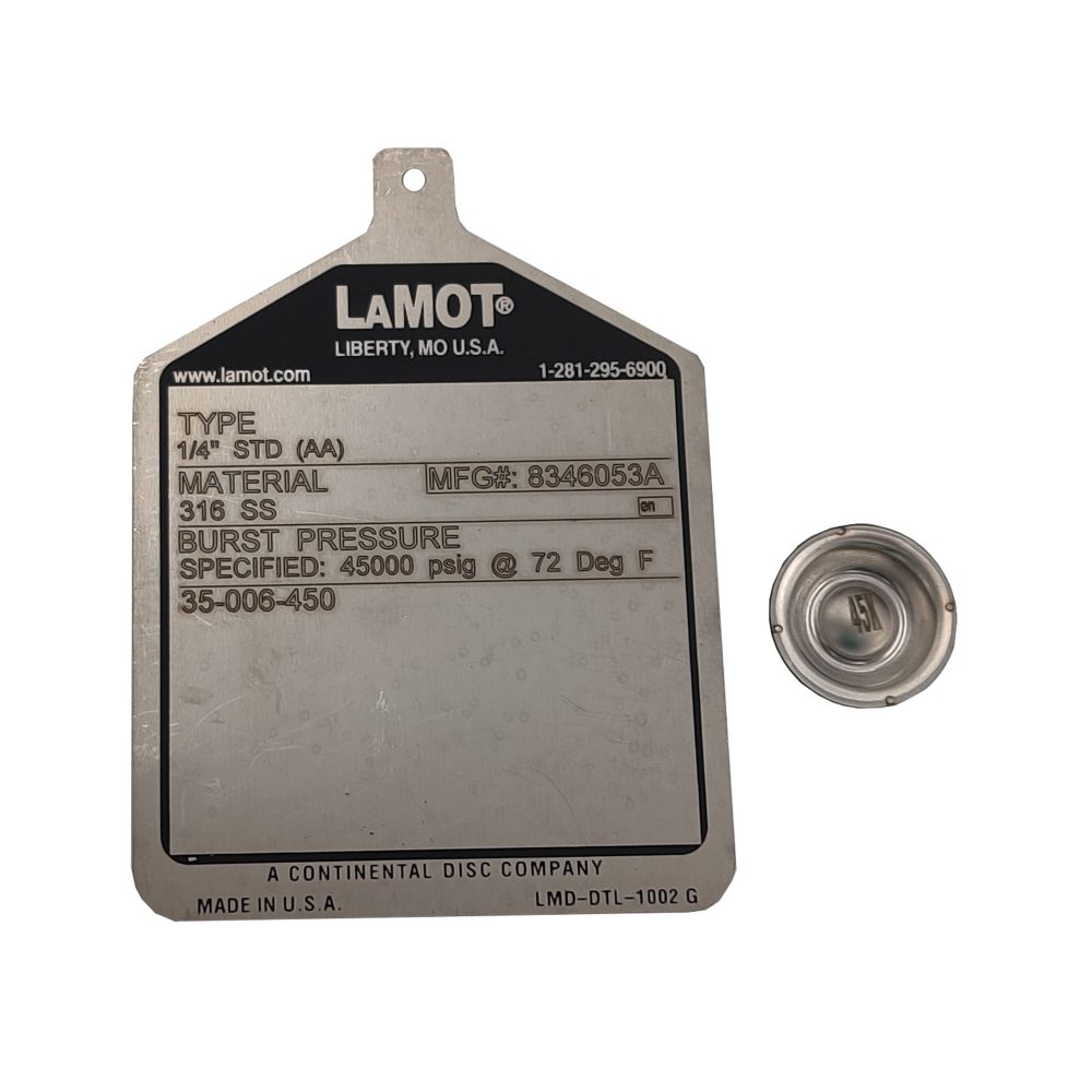 L108821 Rupture Disc Assembly